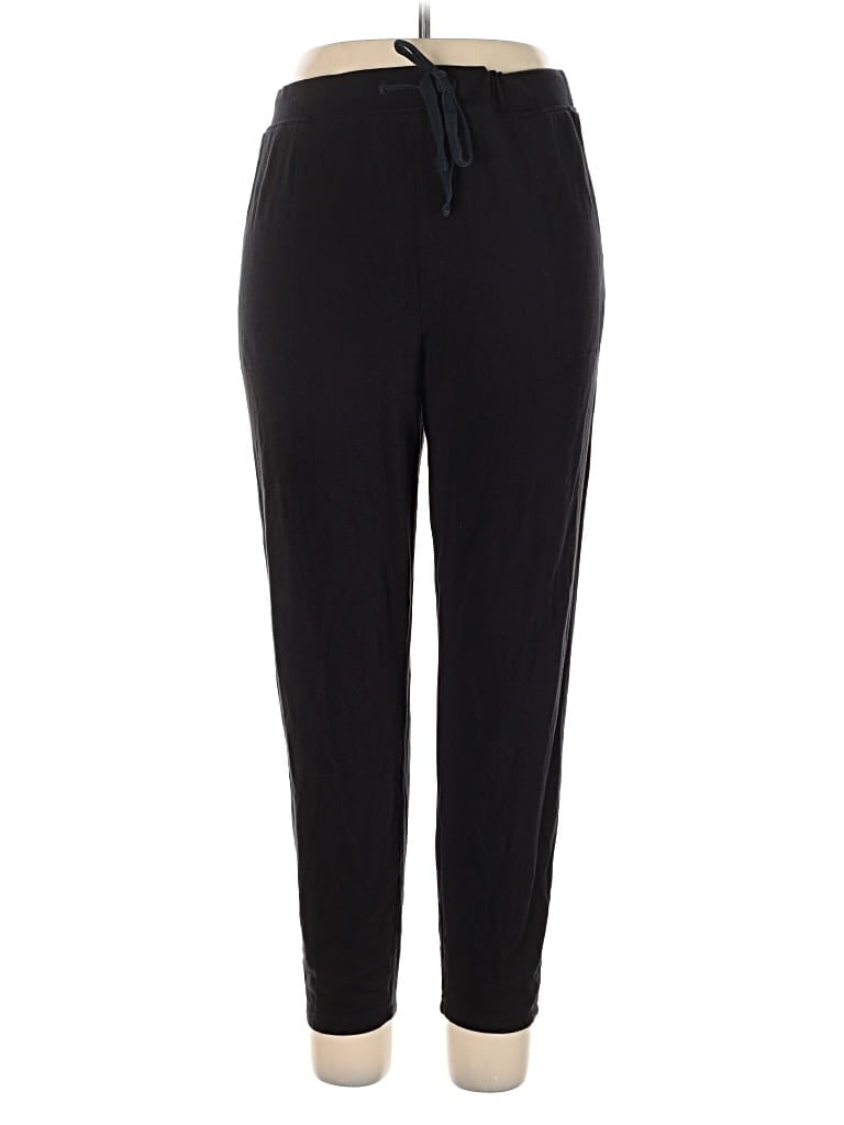 Pre-owned Lou & Grey For Loft Track Pants In Black