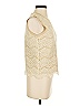 Hazel Ivory Tan Sleeveless Blouse Size S - photo 4