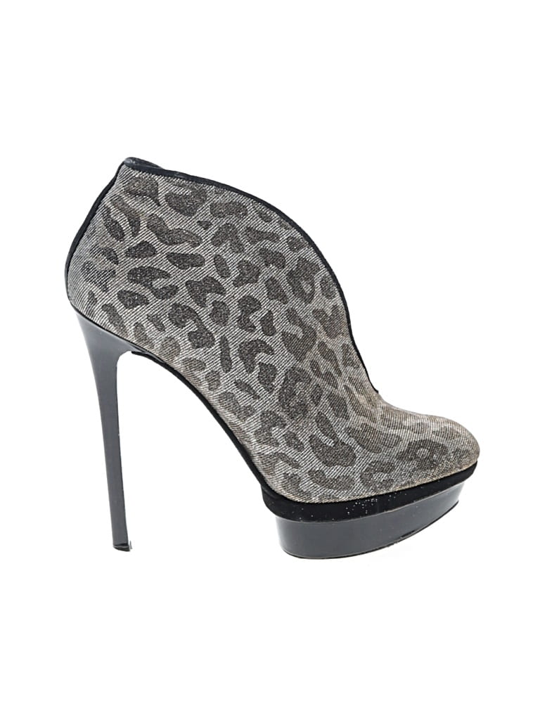 Pre-owned Brian Atwood Ankle Boots In Gold