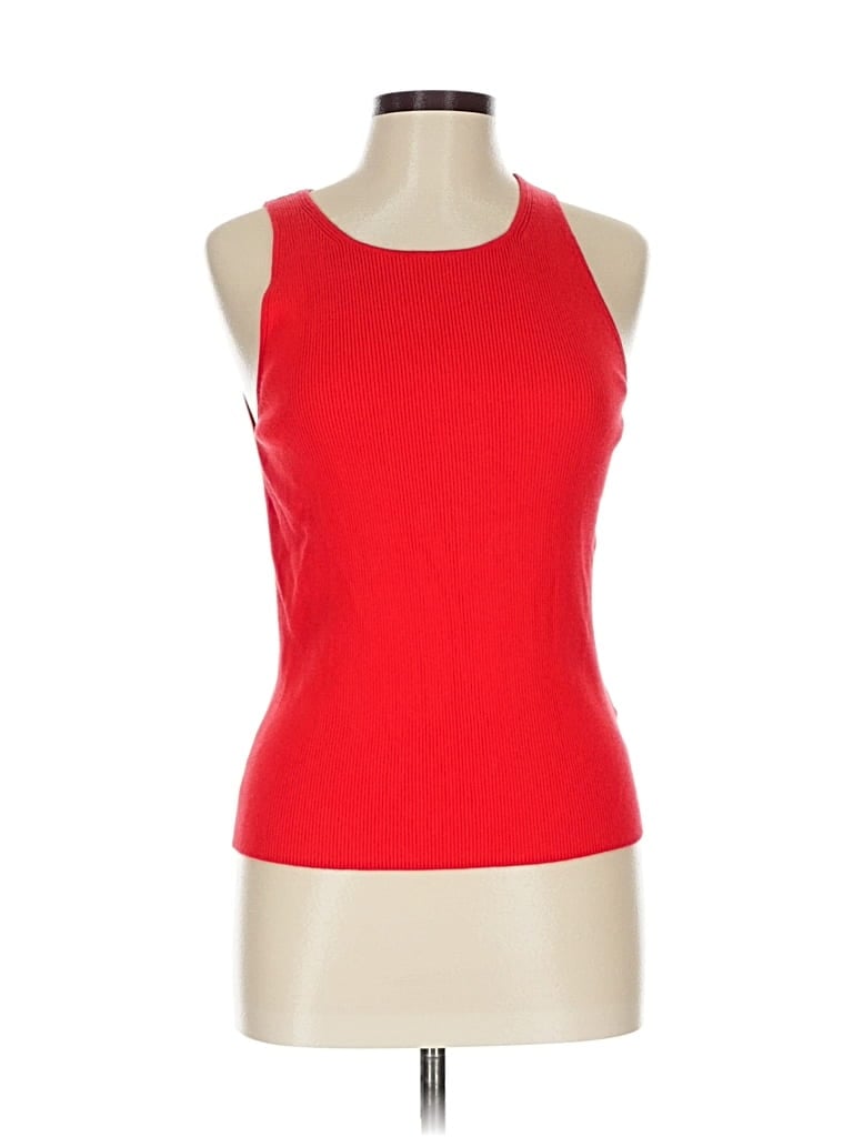 Pre-owned Banana Republic Tank Top Red Halter Neckline Tops