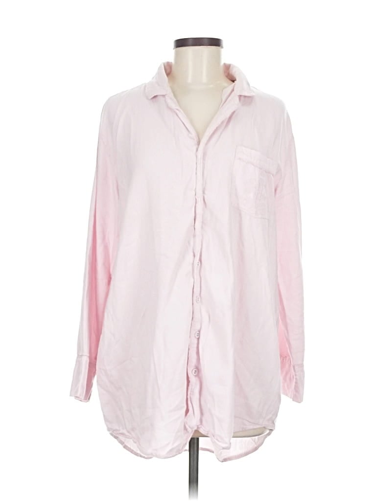 SKIMS Pre-owned Long Sleeve Button Down Shirt In Pink