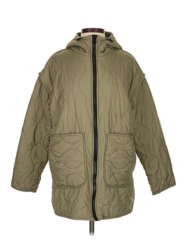 Pre-owned Zara Coat In Green