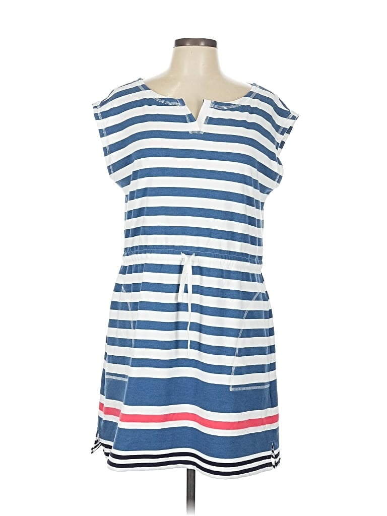 Pre-owned T By Talbots Casual Dress In Blue