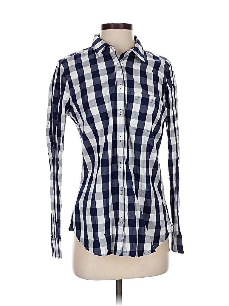 Pre-owned Banana Republic Long Sleeve Button Down Shirt In Blue