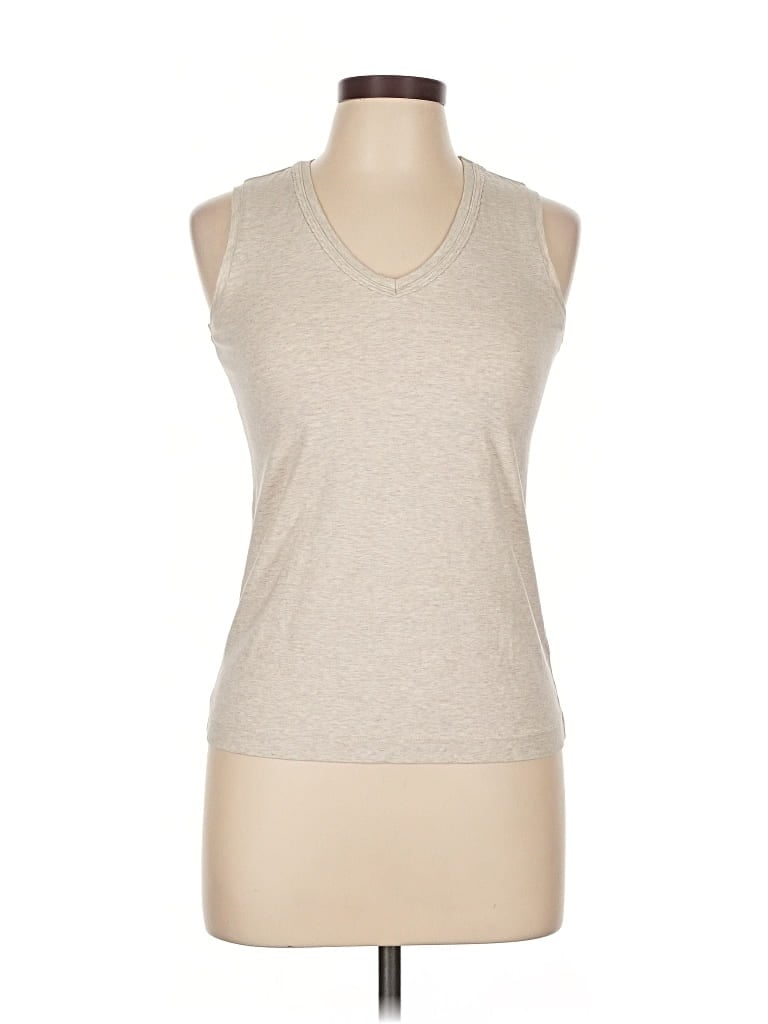 Pre-owned Chico's Sleeveless T-shirt In Brown