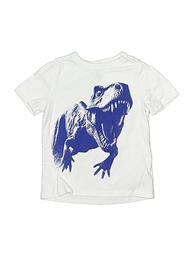 Pre-owned Gap Kids' Short Sleeve T-shirt In White