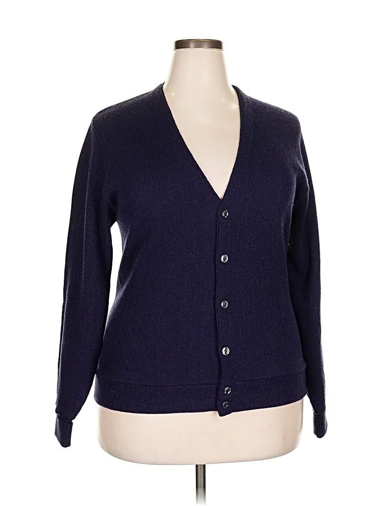 Pre-owned Unbranded Cardigan Sweater In Blue