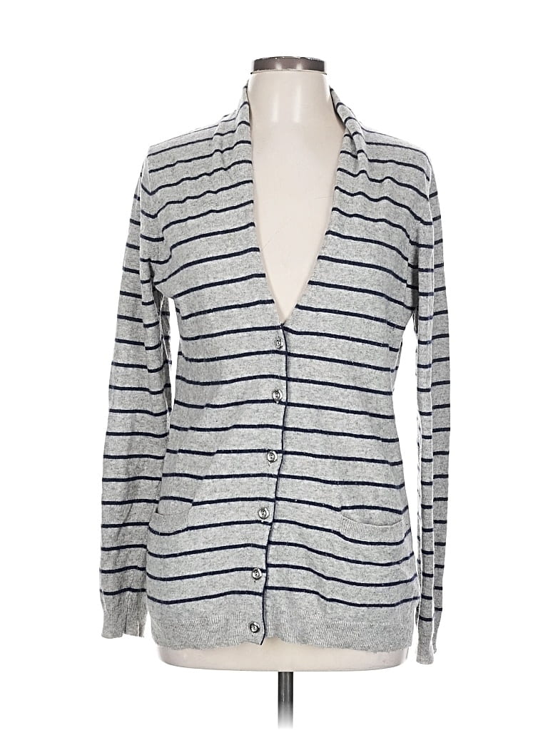 Pre-owned Banana Republic Cardigan Sweater In Silver
