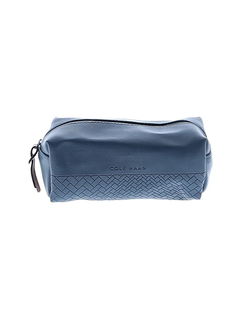 Pre-owned Cole Haan Makeup Bag In Blue