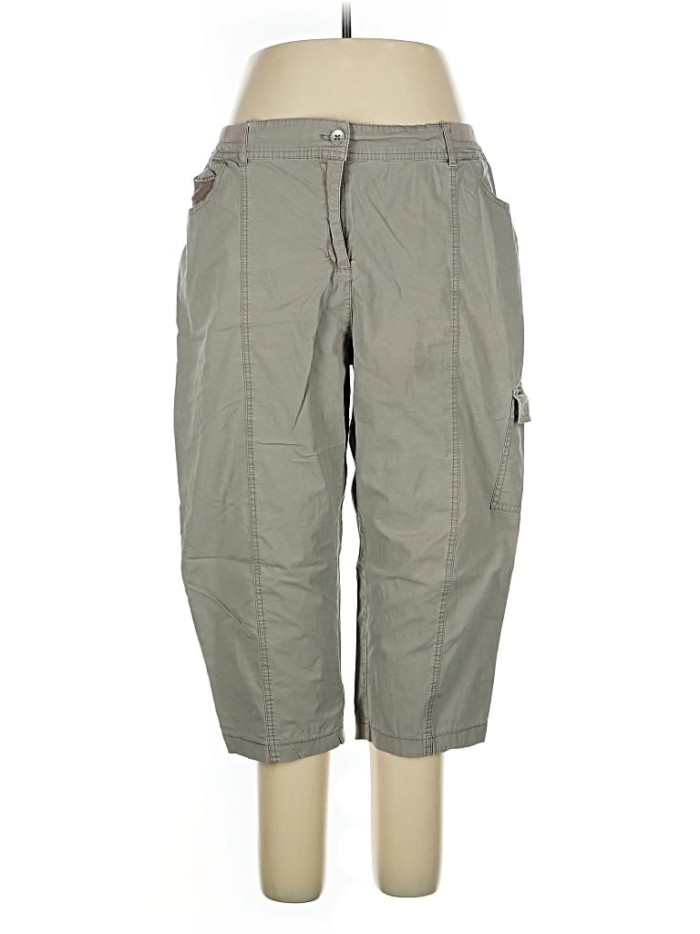 Pre-owned Chico's Cargo Pants In Gray