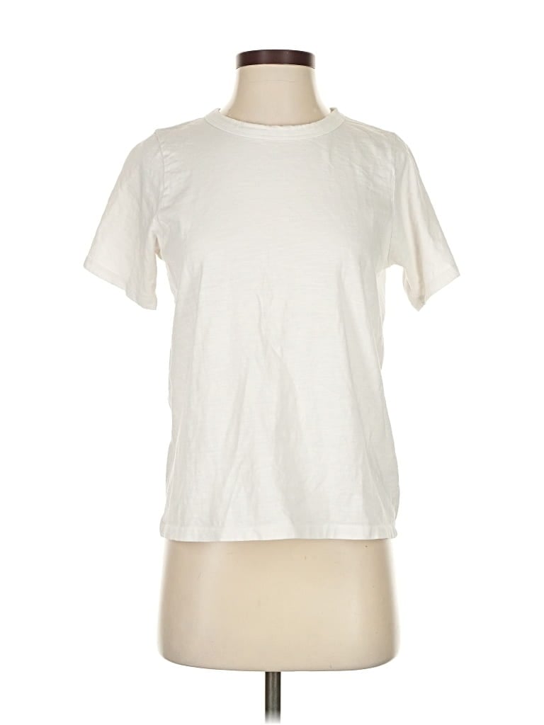 Pre-owned Faherty Short Sleeve T-shirt In White