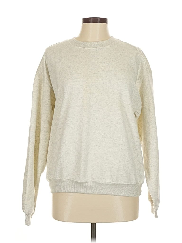 Pre-owned Fabletics Pullover Sweater In Silver