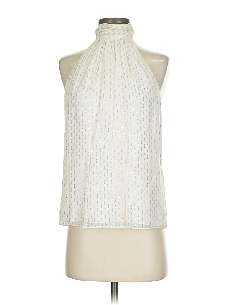 Pre-owned Ramy Brook Sleeveless Blouse In White