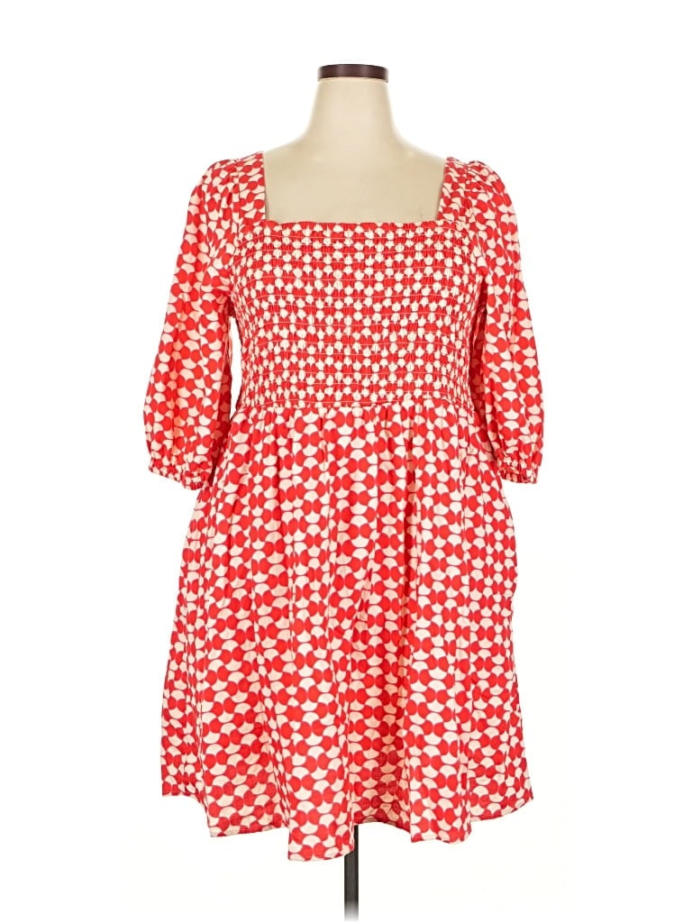Pre-owned Ava & Viv Casual Dress In Red