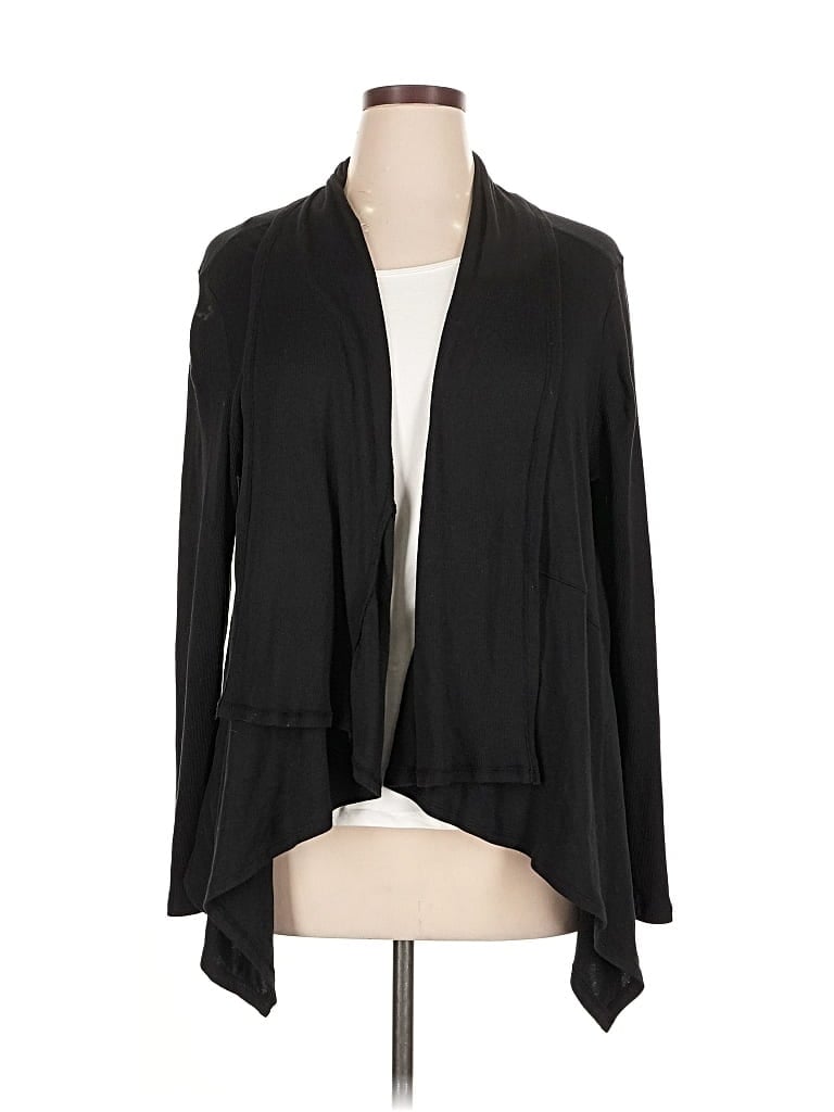 Pre-owned Talbots Cardigan Sweater In Black