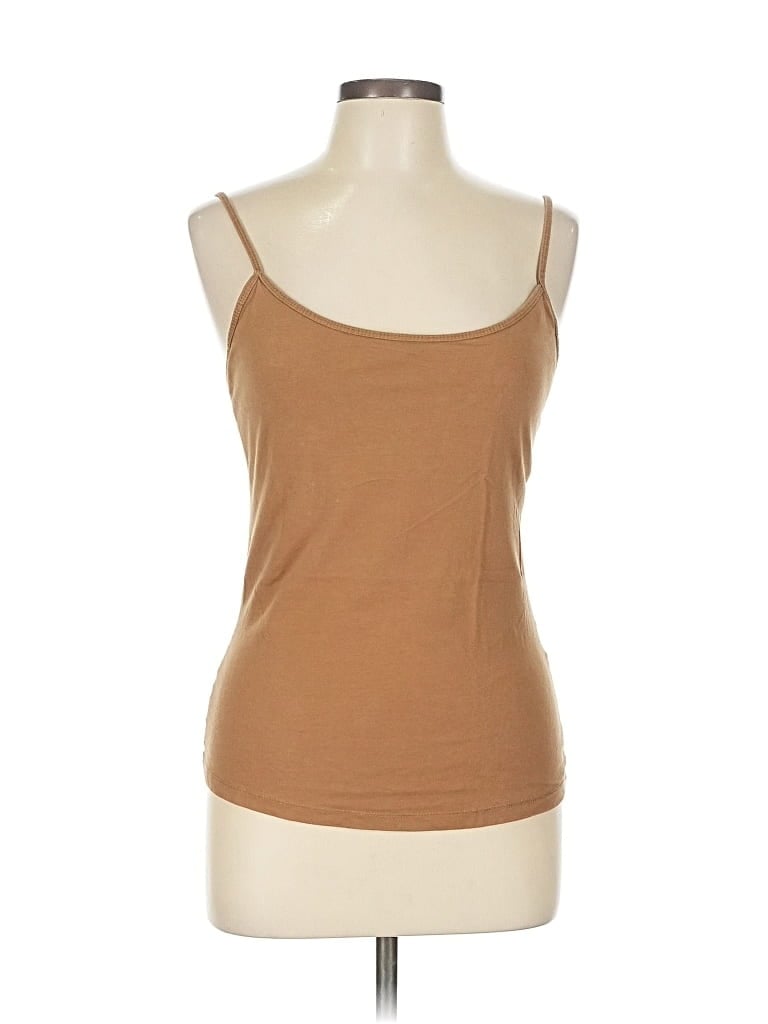 Pre-owned Route 66 Tank Top Brown Strapless Neckline Tops