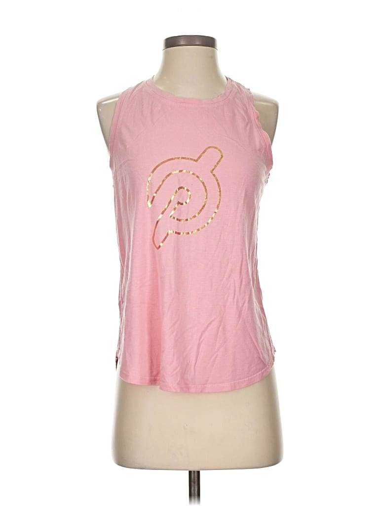 Pre-owned Peloton Sleeveless T-shirt In Pink