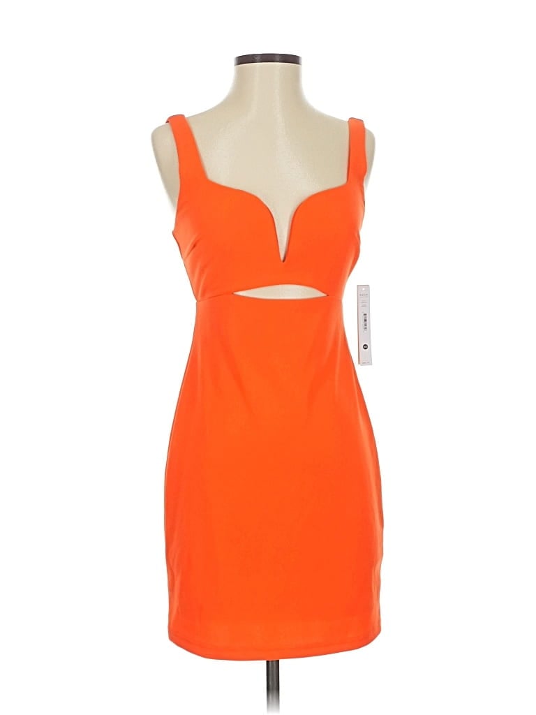 Aqua Cocktail Dress In Orange