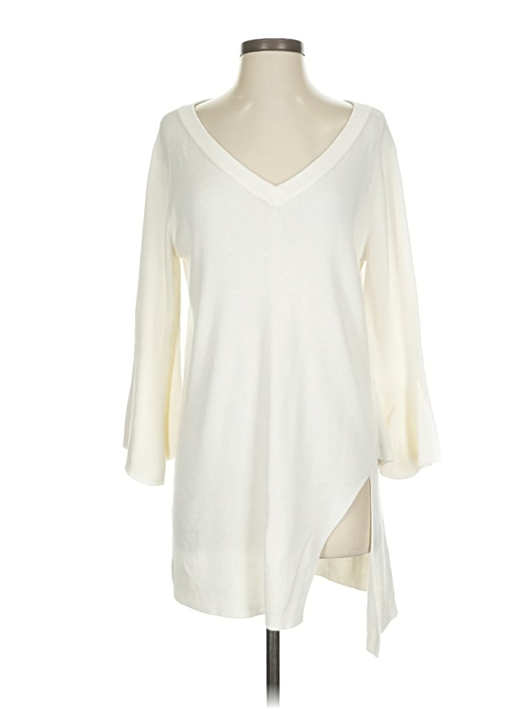 Pre-owned Splendid Cardigan Sweater In White