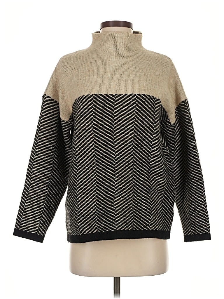 Pre-owned Unbranded Turtleneck Sweater In Brown