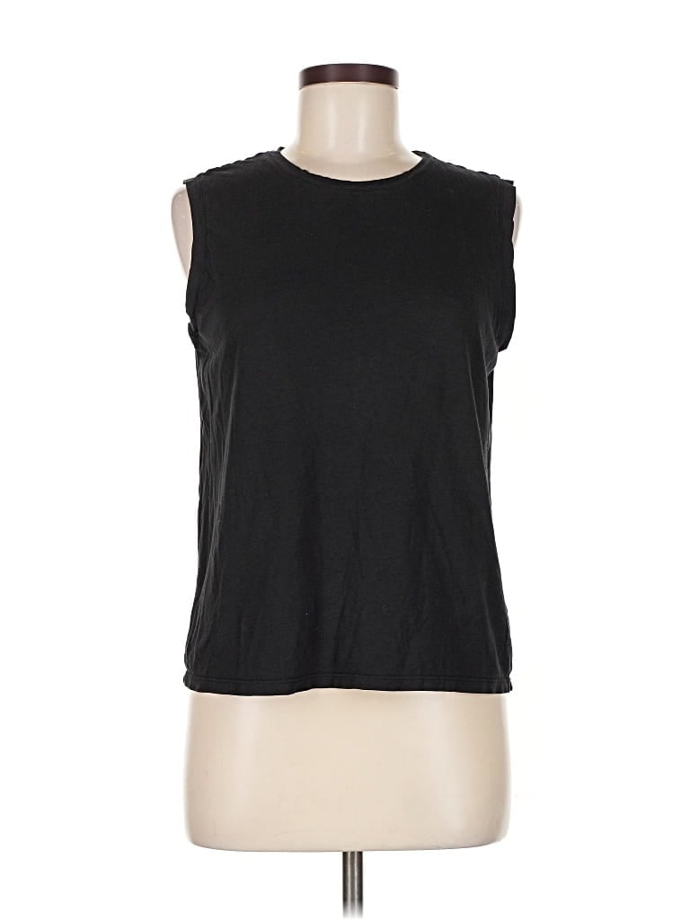 Pre-owned Quince Sleeveless T-shirt In Black