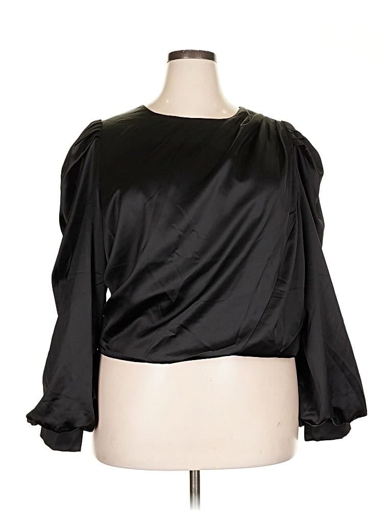 MARE MARE X ANTHROPOLOGIE Pre-owned 3/4 Sleeve Blouse In Black