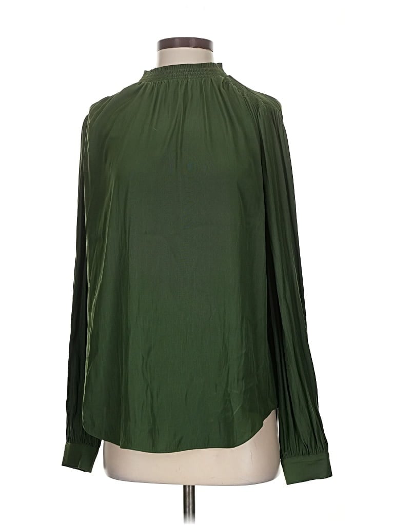 Pre-owned Wilfred Long Sleeve Blouse In Green