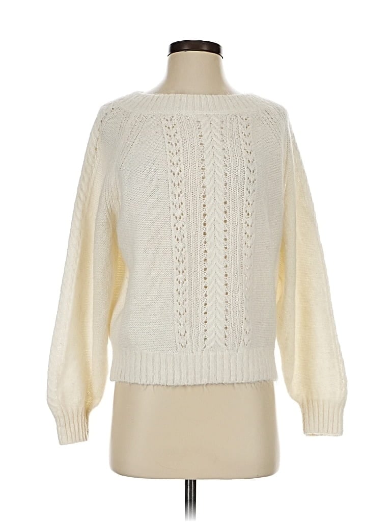 Pre-owned Point Sur Pullover Sweater In White