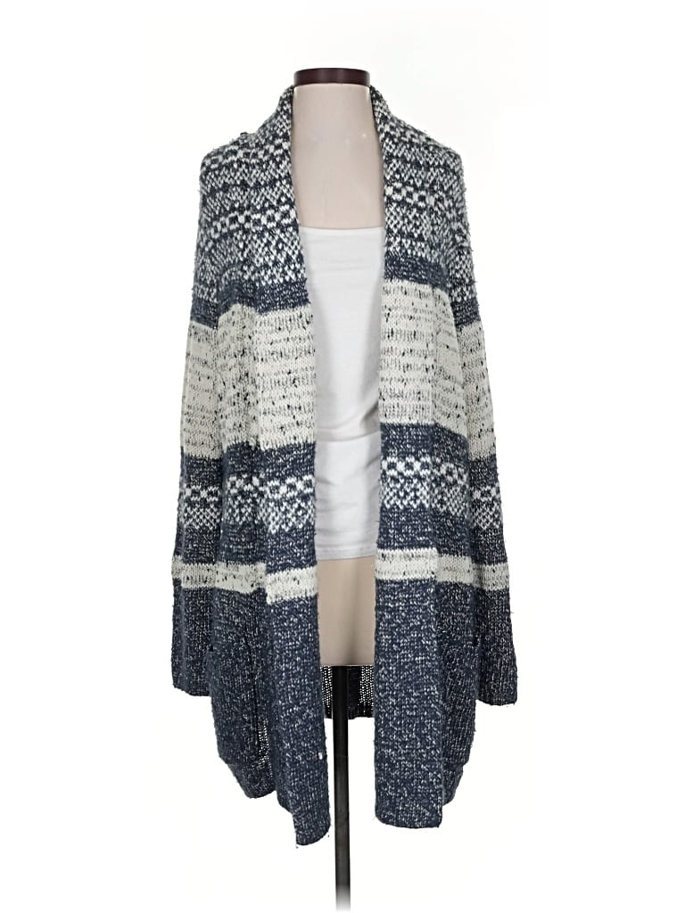 Pre-owned Bcbgmaxazria Cardigan Sweater In Blue