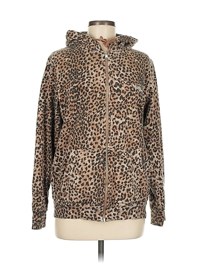 Pre-owned Ragdoll La Zip Up Hoodie In Brown