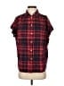Madewell 100% Cotton Plaid Red Short Sleeve Button-Down Shirt Size XS - photo 1