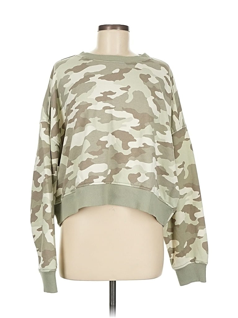 Pre-owned Aerie Sweatshirt In Green