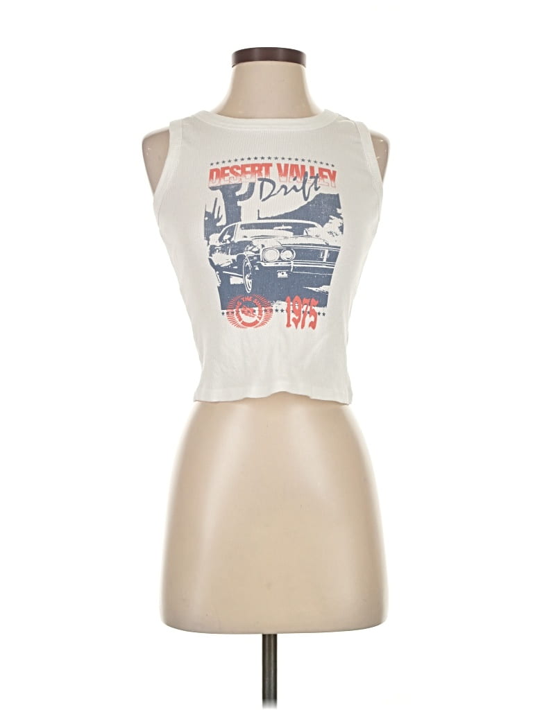 Pre-owned 12th Tribe Sleeveless T-shirt In White