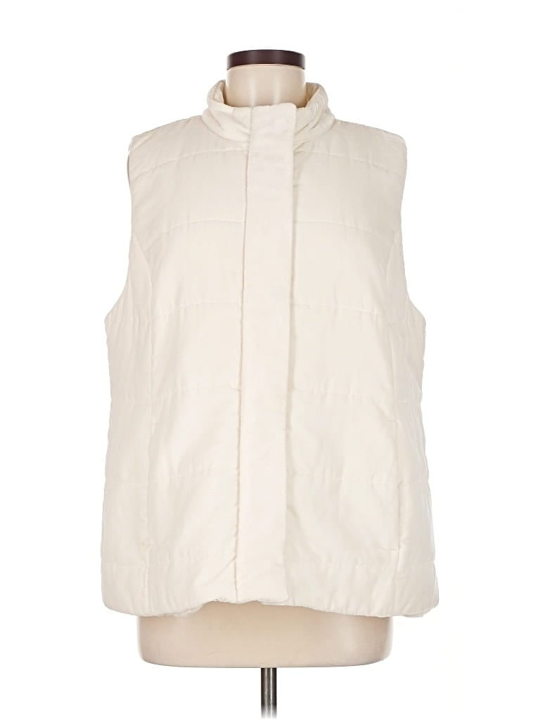 Pre-owned Jjill Vest In White