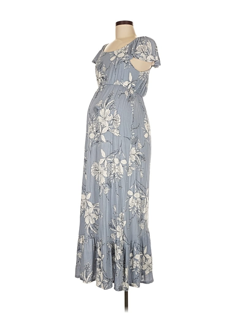 Pre-owned Isabel Maternity Casual Dress In Gray