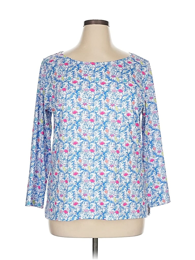 Pre-owned Vineyard Vines 3/4 Sleeve T-shirt In Blue