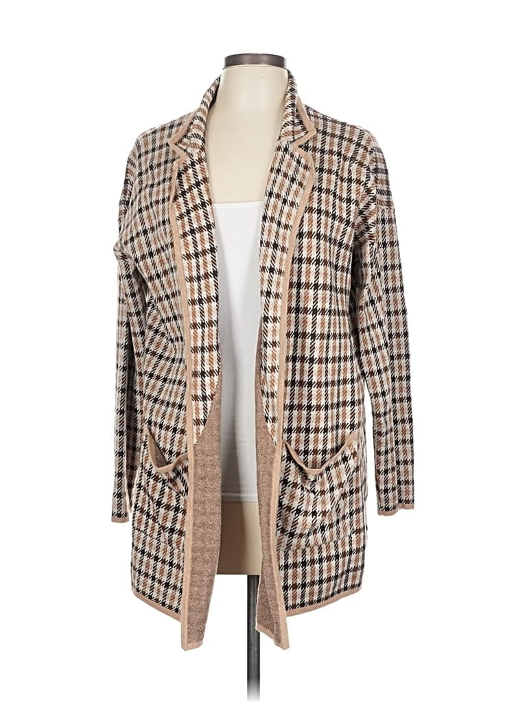 Pre-owned Ann Taylor Loft Kimono In Brown