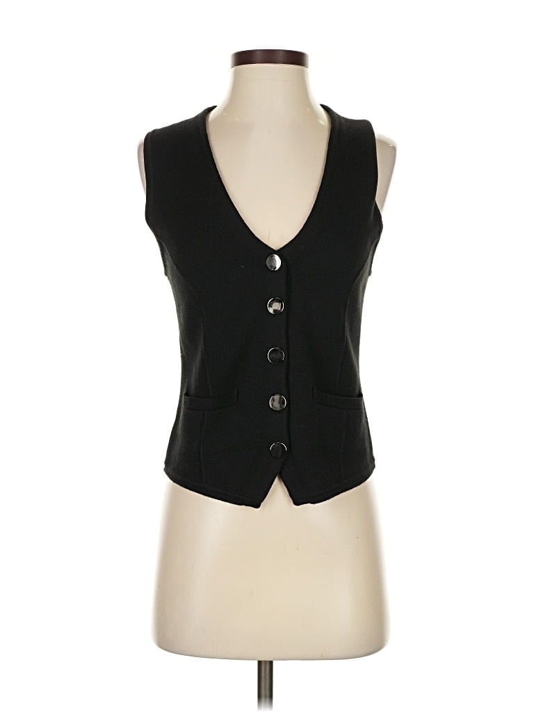 Pre-owned Minnie Rose Sweater Vest In Black
