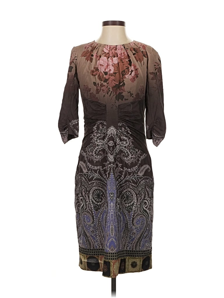 Pre-owned Etro Cocktail Dress In Brown