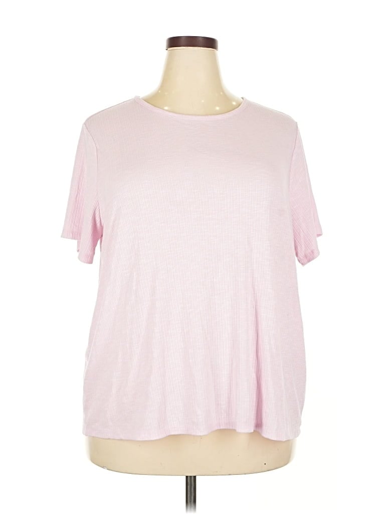 Pre-owned Luxe Short Sleeve T-shirt In Pink