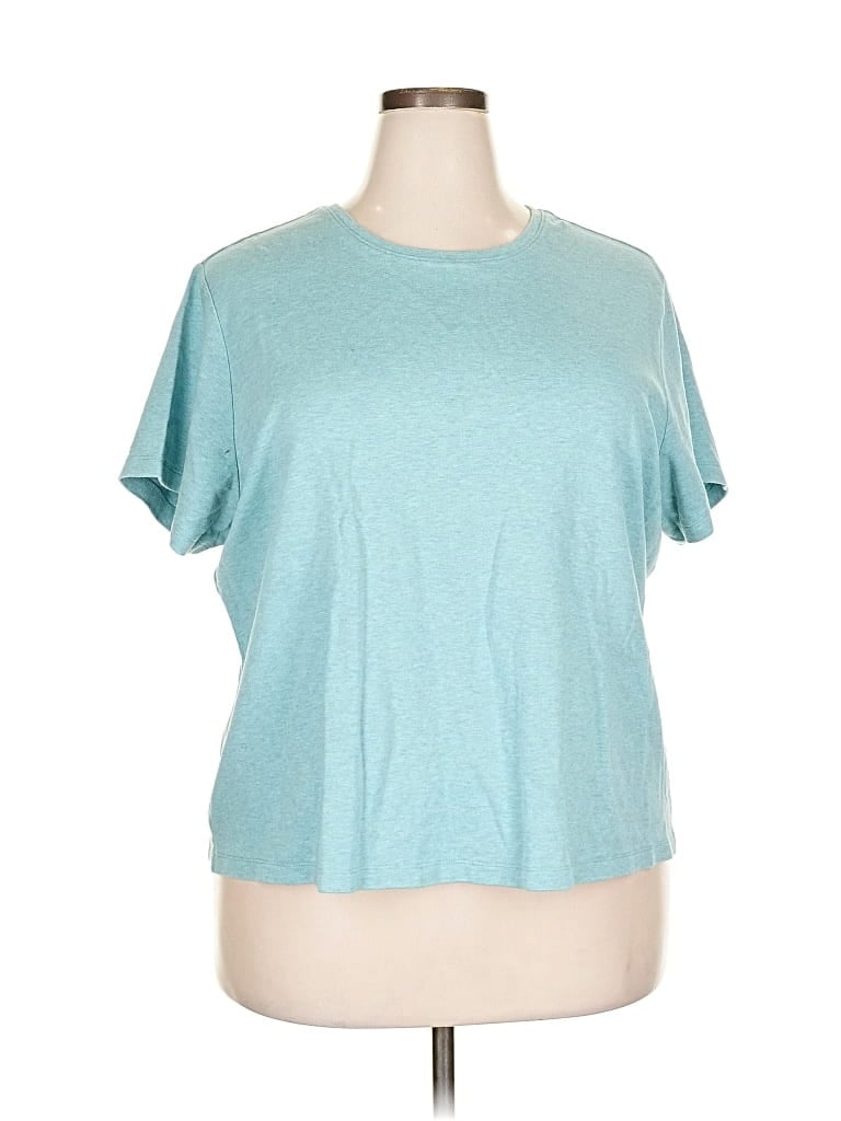 Pre-owned L.l.bean Short Sleeve T-shirt In Blue