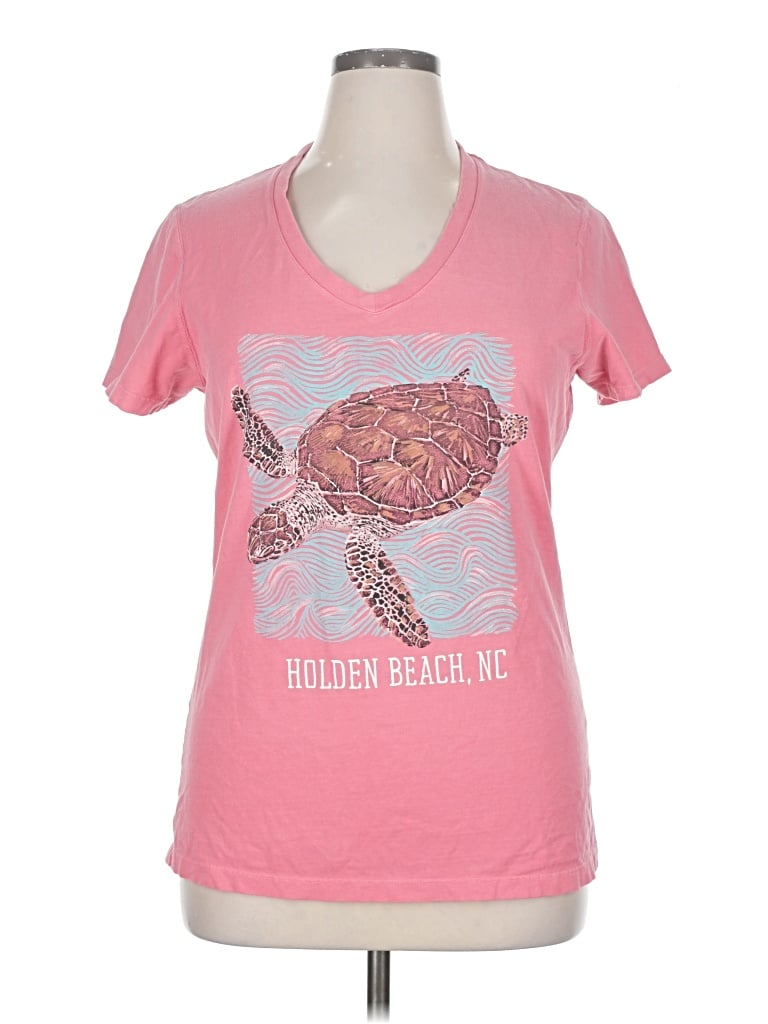 COMFORT WASH Pre-owned Short Sleeve T-shirt In Pink