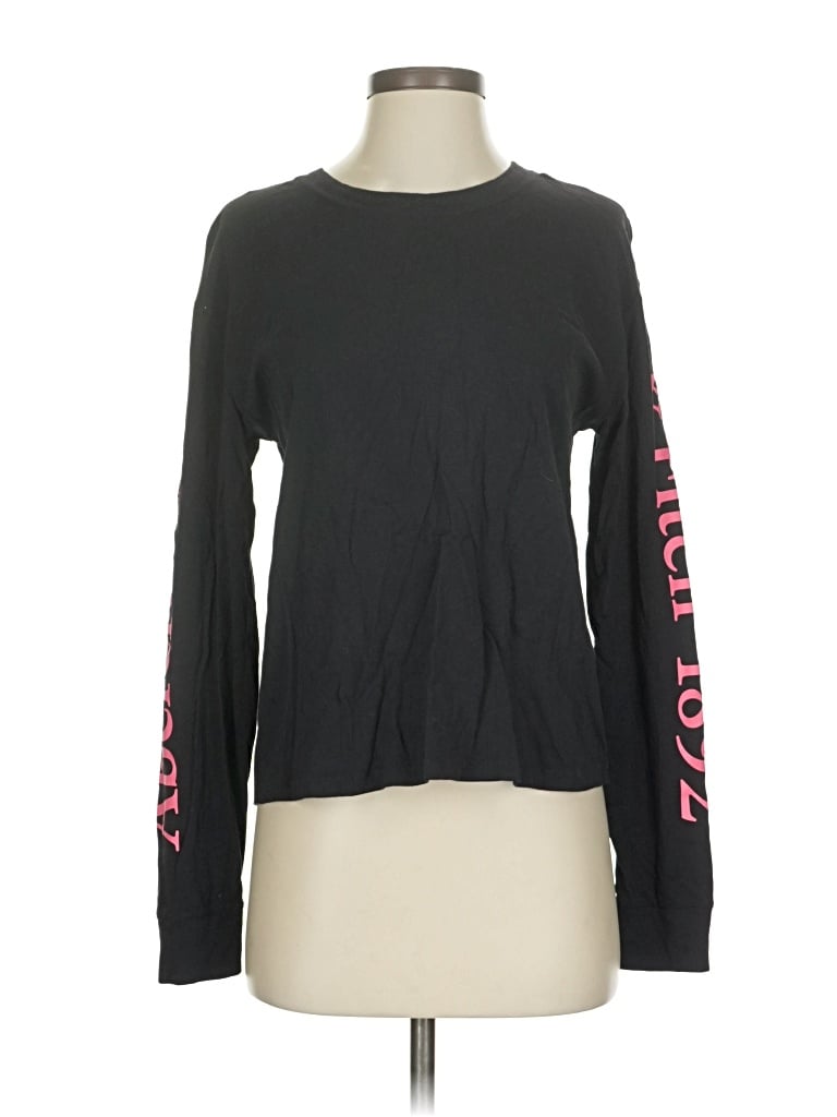 Pre-owned Abercrombie & Fitch Long Sleeve T-shirt In Black