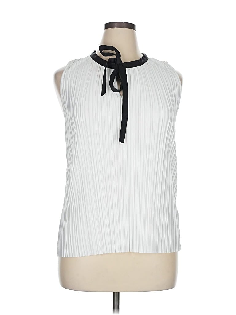 Pre-owned Dkny Sleeveless Blouse In Silver