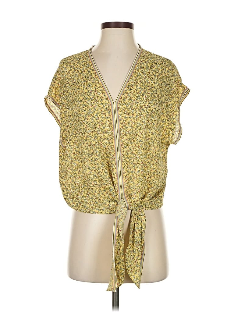 Pre-owned Max Studio Kimono In Yellow