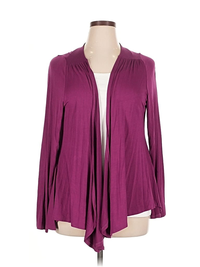 Pre-owned Soft Surroundings Kimono In Burgundy