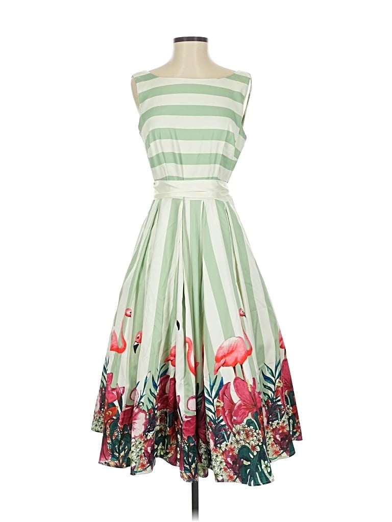 Pre-owned Collectif Cocktail Dress In Green