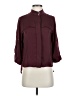 BCBGMAXAZRIA 100% Polyester Burgundy 3/4 Sleeve Blouse Size S - photo 1