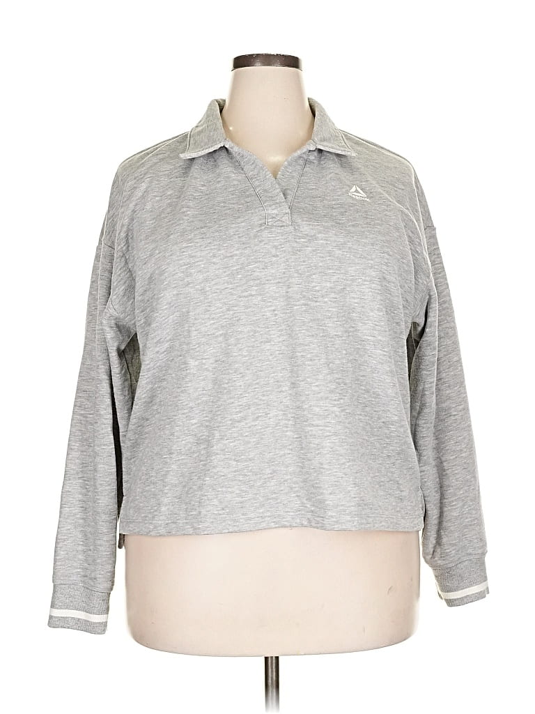 Pre-owned Reebok Sweatshirt In Gray