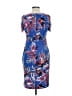 BCBGeneration Tropical Blue Cocktail Dress Size L - photo 2